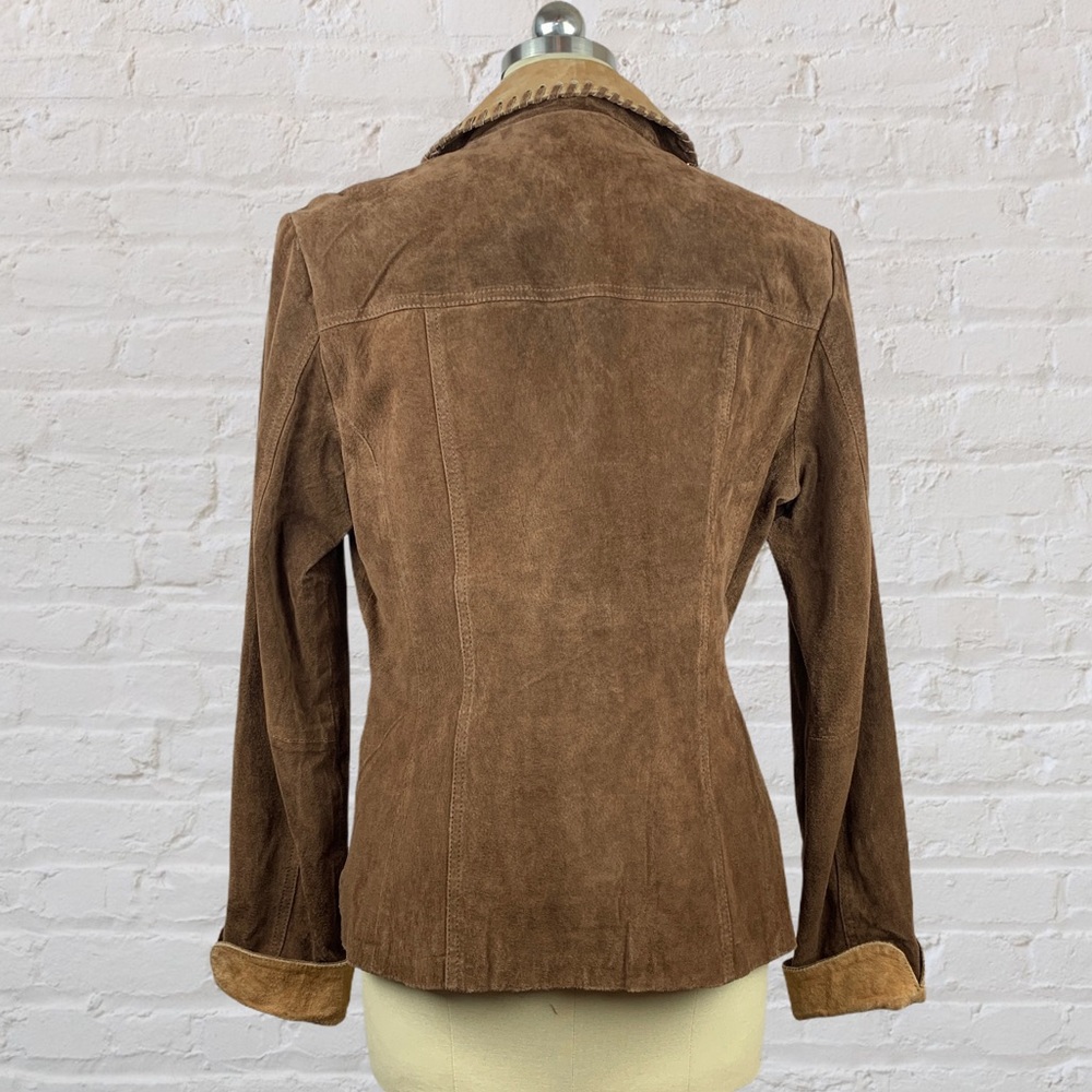 Live A Little Rugged Leather Western Blazer NWOT - Picture 3 of 11